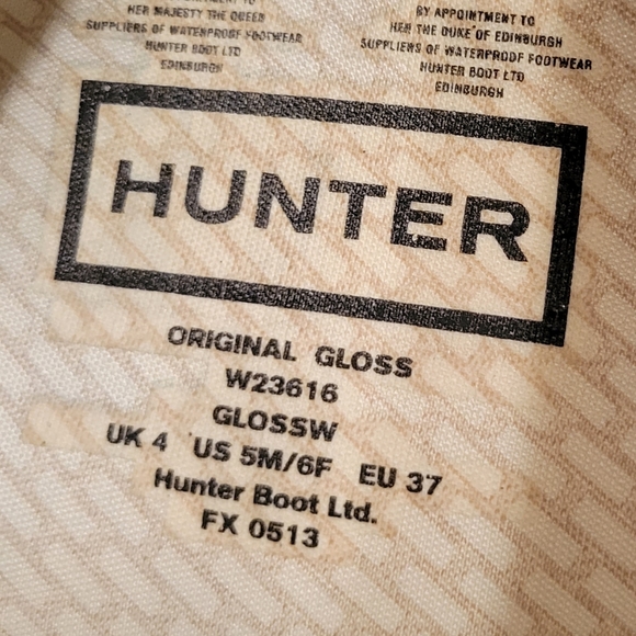 Hunter Women's Original Tall Purple Knee-High Rubber RainBoot Size 5M/6F - Picture 9 of 9